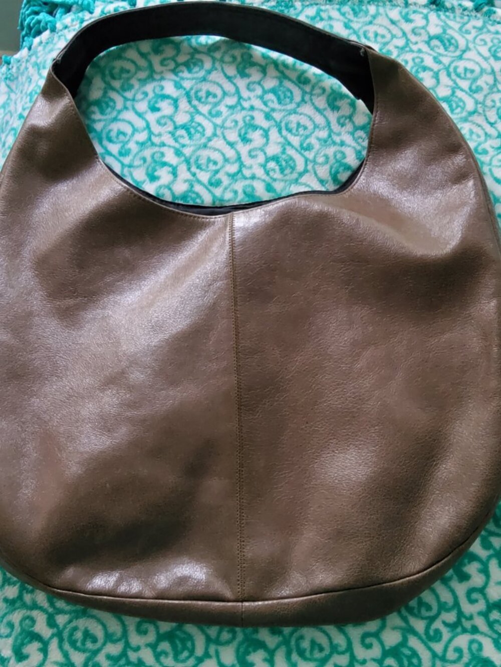 Brown Leather Sack 15 x12